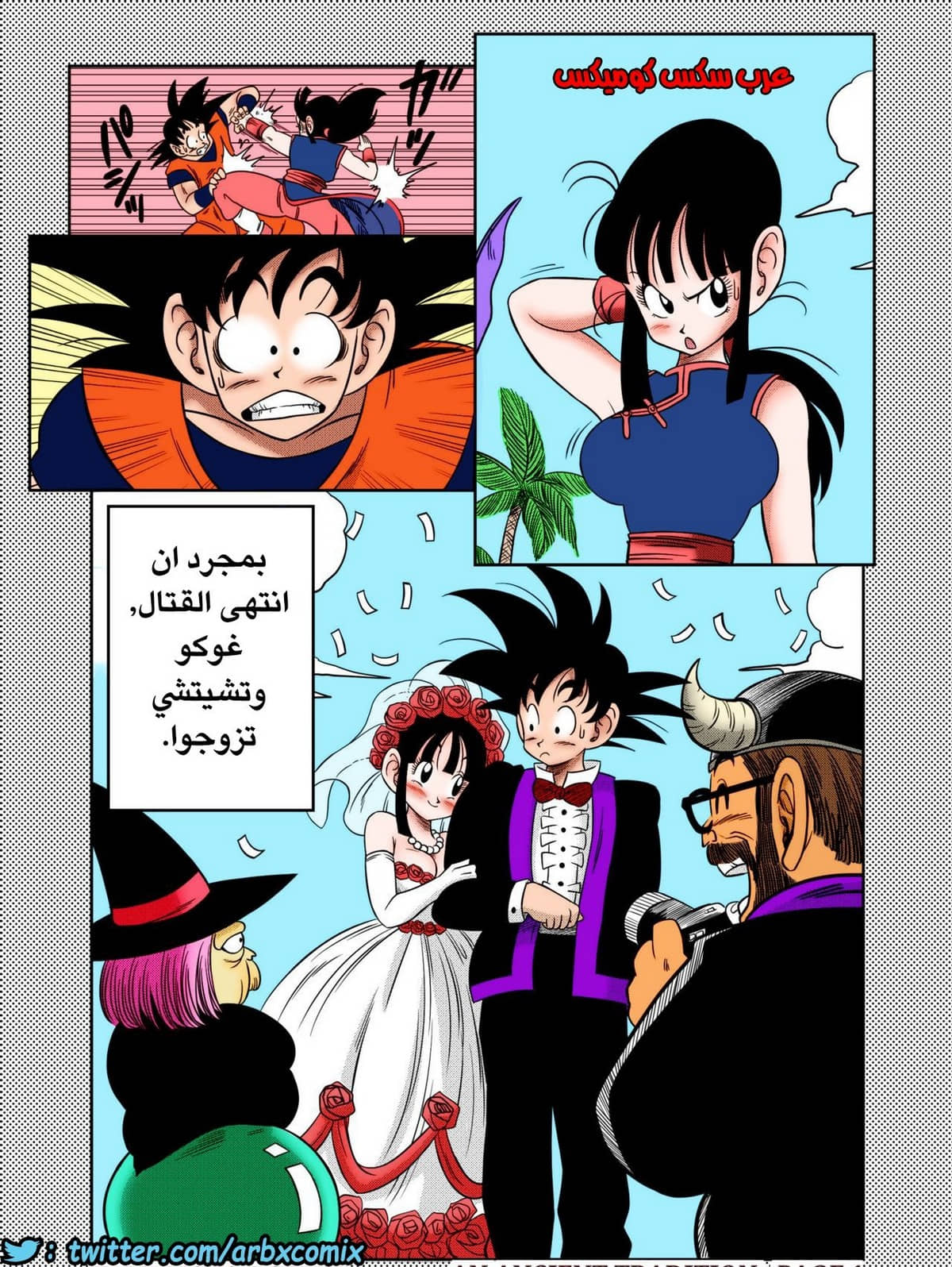419 تقليد قديم الزوجة الصغيرة الغاضبة من انمي دراجون بول